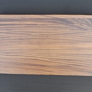 Walnut with handles and feet 17"L X 9 1/2"W X 1 3/4" Thick